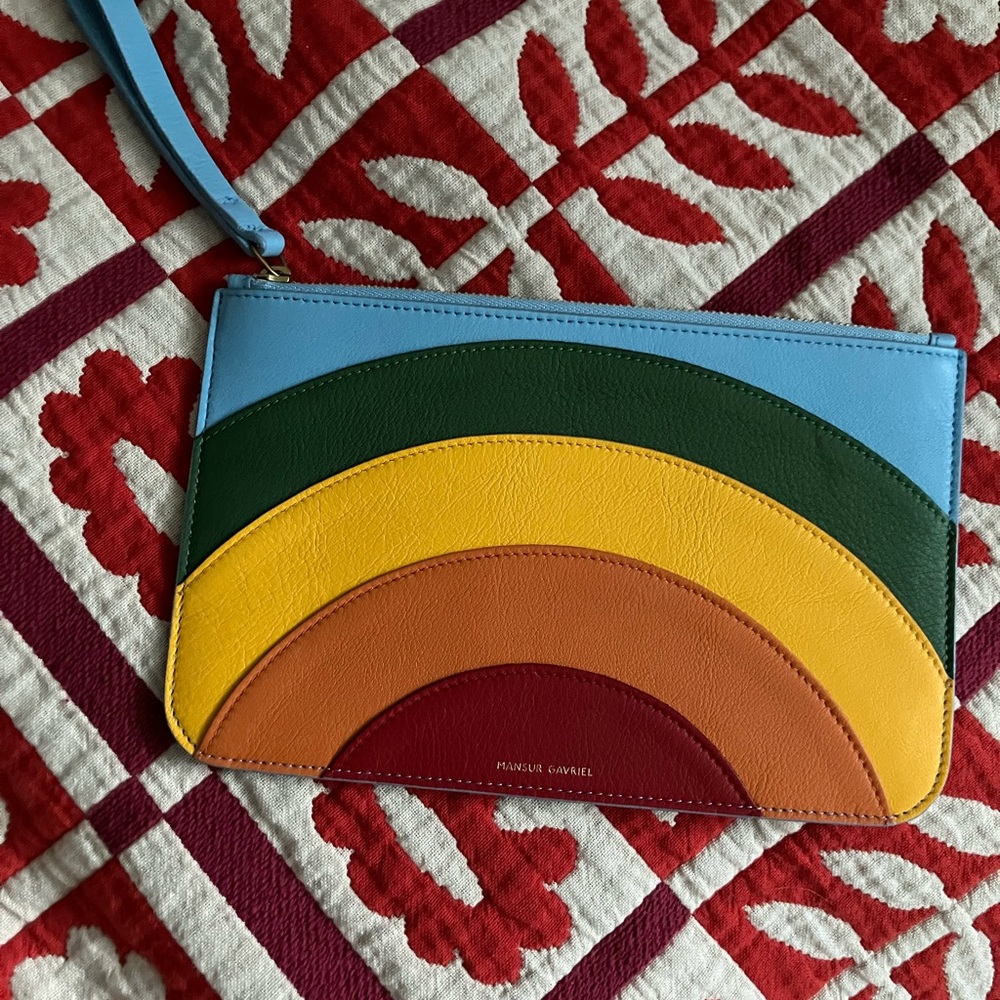 Mansur Gavriel Classic Pouch in Rainbow